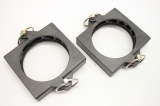 2x Ø95mm  Rohr Clamp SCHELLE Spannschelle mit Halterung 