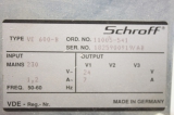 SCHROFF VE 600-B 11005-541 230V 1,2A  Netzgerät VE600-B