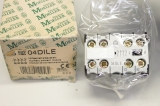 4x EATON 4-polig 4 Ö Schraubklemmen Hilfskontaktblock 04DILE  OVP