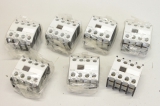 7x KLöCKNER MOELLER 4-polig 4 Ö Schraubklemmen Hilfskontaktblock 04DILE