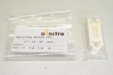 ALLECTRA 211-FS09-UHV Sub-D Plug male 9pins Ceramic UHV 211FS09UHV OVP