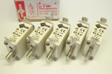 5x BALS E BAMAT  9392 63A A gl 500V  NH Sicherungseinsatz NH-C00 OVP