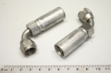 2x PARKER 13955-5-4 Hydraulische Kupplung Schlauchanschluss 90° 1395554