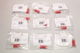 9x MULTI-CONTACT  743615 Stecker Einbau Buchse mit Schaltfunktion ROT OVP