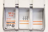2x LEGRAND 01268 10x38 Sicherung Sockel Sicherungshalter 3 polig 500V 01268