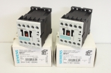 2x SIEMENS 3RH1140-1BB40 24V 4S Hilfsschütz 