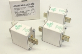 3x JEAN MÜLLER N5114314 100A 777041 Gr.00 500V NH Sicherungseinsatz OVP