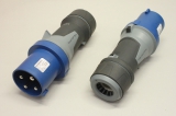 2x MENNEKES PowerTOP Xtra 13105 63A 4p 9h 230V Stecker Kupplung 13105