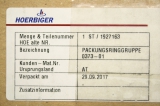 HOERBIGER 1927163 Dichtung Packungsringgruppe Seal Gasket 0373-01 OVP