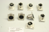 9x  ZZ0404077 4 Pin Stecker Socket Metall Chassis Mikrofon ZZ0404077