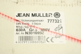 3x JEAN MÜLLER N3016908 NH3 630A 500V  NH Sicherungseinsatz OVP