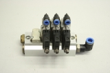FESTO 3x CPE14-M1CH-3GL-1/8 550247 24V Magnetventil & Anschlussblock  550561