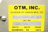 OTM INC.  KJ-2-0006-M1 32327 CAMC1 1/4´´ T-304 1500W 120V Heizstab N2 Heater 