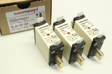 3x MERSEN NH000GG50V10-1 gG NH000 10A 500V Doppelkennmelder Sicherungseinsatz 