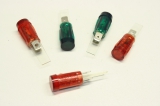 5x RUSSENBERGER 0258003 LS-5   220V rot Grün Lampe Indikator Panelleuchte 