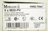 4x KLöCKNER MOELLER M22-PV 4015082168766 Schalter Pilztaster Not Aus rot 