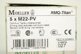 2x KLÖCKNER MOELLER M22-PV 4015082168766 38mm rot Schalter Pilztaster OVP
