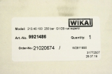 WIKA 213.40.100 9921486 0-250 G1/2 1.0 100mm G1/2B  Manometer Glyzerin OVP