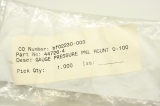 MC DANIEL R8DUK BF02230-003 0-100 0-700 Manometer Gauge MPressure PNL Mount OVP