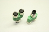 10x PHOENIX CONTACT SAC-3P-M M12 4-polig 1696222 Sensor Kabel Y-Verteiler Buchse 