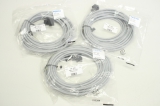 3x FESTO KMEB-1-24-5-LED 151689 1-24-5-LED 24V 5m Steckdosenleitung OVP