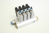 FESTO 4x CPE14-M1CH-3GL-1/8 MSZG-3-24DC 4 24V 1.28W IP65 Ventilinsel 