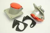 2x SIEMENS 16A-6H 16A 3P 380-415V 6h 4polig Stecker Kupplung Wandsteckdose 