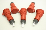 5x MENNEKES 14510 16A 5-polig 6h 200/346V 240/415V IP54 Stecker Kupplung 5-polig 