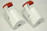 2x MENNEKES 105 16A 6h 3P IP44 Stecker Kupplung Wanddose 
