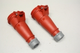 2x MENNEKES 514 16A 400V 16A-6h Stecker Kupplung 