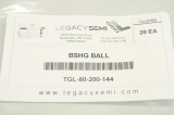 2x LEGACYSEMI TGL-80-200-144 TGL80200144 BUSH BALL 3/8ID 1/20D 7/8L,4 OVP
