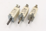 3x WEBER NH0 100A 500V NH Sicherungseinsatz WEBER1