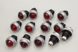 13x Ø25mm Rot Drucktaster Leuchte 