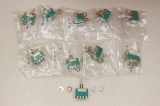 10x FEME M4 C 2T Wippe-0-Wippe  3A 250V Wippschalter M4-C-2T