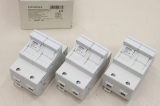 3x SIEMENS 3NW7121 3NW7 121 50A 690V 2P Sicherungssockel 