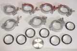Posten Vakuum Vacuum Schellen Clamp Dichtung Seal Pipe Dichtscheibe 