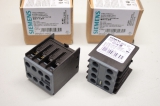 2x SIEMENS frontseitig 2 S Strombahn 1 S Hilfskontaktblock 3RH2911-1HA20 OVP