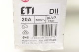 25x ETI 002312406 20A 500V DII Sicherungseinsatz Fuse Links 3838895000075 OVP