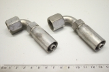 2x PARKER 1395586 Hydraulische Kupplung Schlauchanschluss 90° 1395586