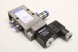 FESTO MFH-5-1/8 & MSFG-24 24V 5/2 Wege Elektro Magnetventil & Schalldämpfer 