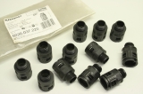 12x FLEXAQUICK 5020.037.220 M20x1.5 Schwarz Kabelverschraubung OVP