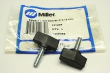 2x MILLER 151437  T 1.500 bar w/.312-18 STU Griff Knob Welding OVP