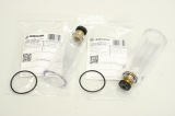 2x RIEGLER 100941 640/2-HA BG1 G1/4 G3/8 Filter Gehäuse Polycarbonatbehälter 