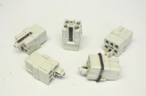 5x HARTING HANQ5/0-F HANQ5/0F 6-polig 600V 20A Stecker Buchseneinsatz